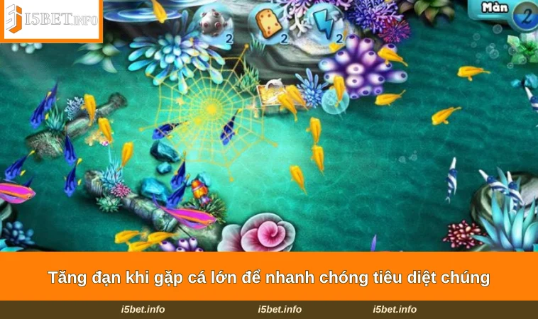 Tăng đạn khi gặp cá lớn để nhanh chóng tiêu diệt chúng